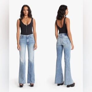 MOTHER Doozy Light Blue Flare Jeans